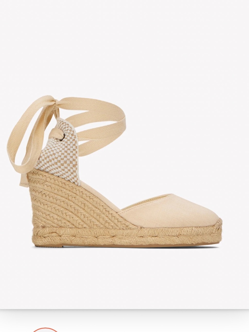 Soludos Marseille Wedge Espadrille - Peach